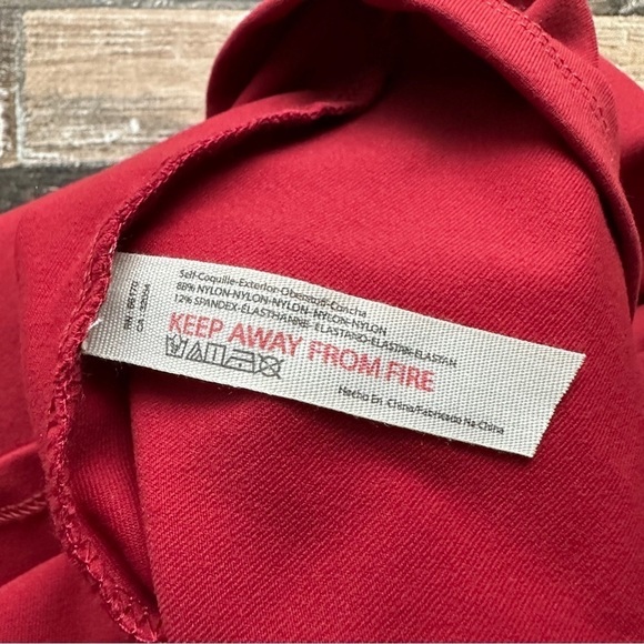 NWT Free People Probably Should Mini Dress in Holly Berry Red - Size Large - Picture 11 of 13